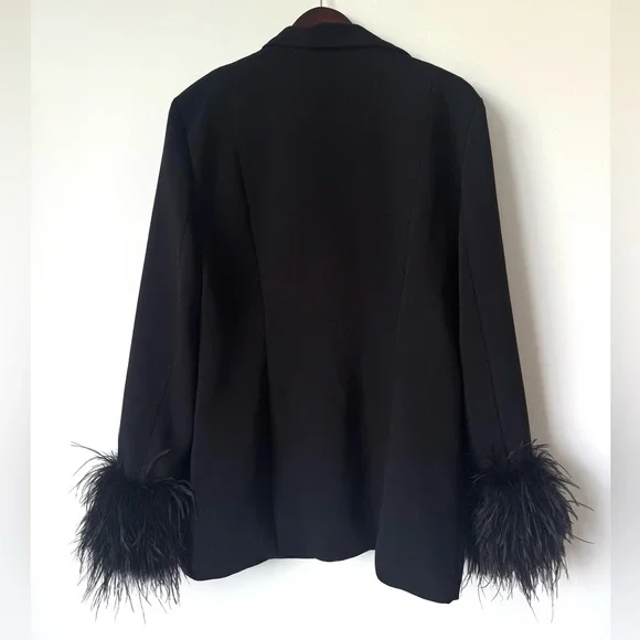 House of CB Esme Black Oversized Blazer - Size S - Picture 11 of 16